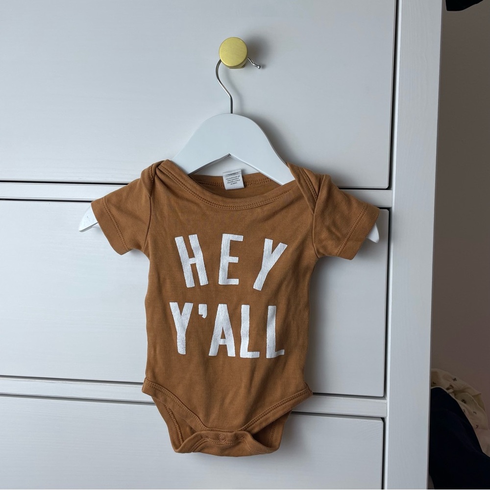 Colored Organics “Hey Y’all” Bodysuit 0-3 Months